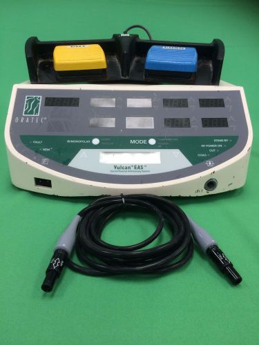 Oratec vulcan eas electrothermal arthroscopy rf generator w/footswitch and cable for sale