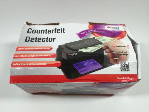 Counterfeit Money Detector NEW - cassida + UV LIGHT - AUDIBLE - SHIPS FREE! D