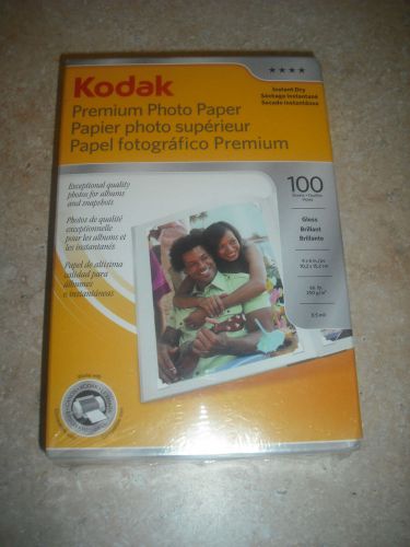 KOD1034388 - Kodak Premium Photo Paper 4X6 100 COUNT GLOSSY NIB SEALED