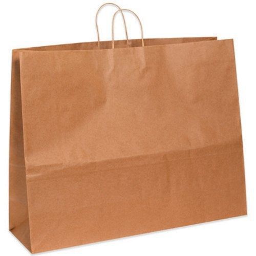Aviditi bgs112k paper shopping bag, 24&#034; length x 7-1/4&#034; width x 18-3/4&#034; height, for sale