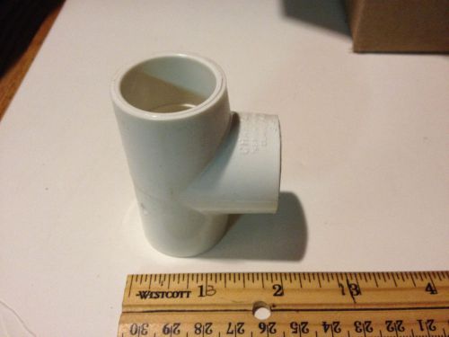 Charlotte Pipe Elbow Sch 40 Pvc 3/4&#034; Tee White Box of 48 New old Stock
