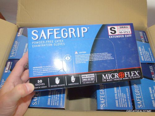 Microflex Safe Grip SG-375-S Exam/Mechanics Gloves,Size Small,Case Lot 500 Glove