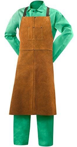 Steiner 92166  bib apron, weld-rite premium brown split cowhide, 24-inch x for sale