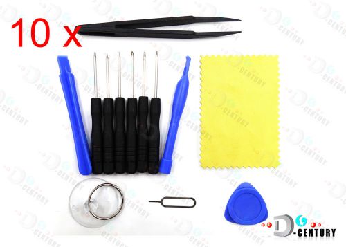 10X 13in1 Repair Opening Pry Tool Screwdriver Kit Set for Cell Phone Replacement