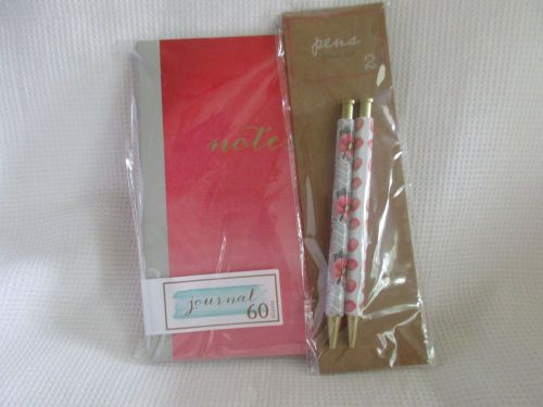 Target Dollar Spot Set of a Journal and 2 pens in Pink