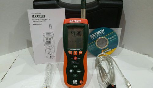Extech hd500 psychrometer kit w/ 30:1 infrared &amp; type k thermometer, humidity, for sale