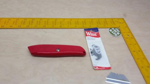 Wiss box cutter, 3 straight blades, 5 new hook blades rwk16v, usa for sale