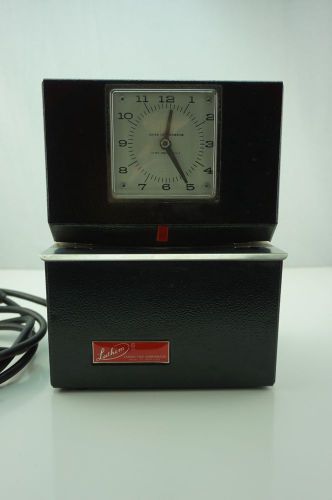 Vintage Lathem Time Clock Model Industrial Punch Card Recorder Model 3026