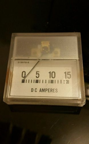 Vintage EMICO DC Amperes meter, for fixed installation. D-2072-2