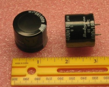 Rubycon 180uf 180 uf 400v snap-in electrolytic capacitor ( qty 4 ) *** new *** for sale