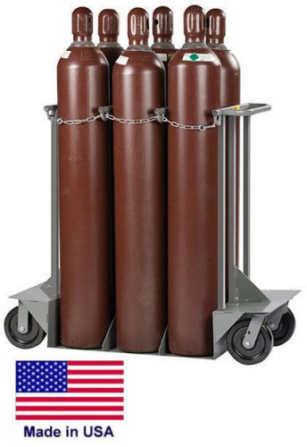 Gas cylinder truck dolly lp propane welding gases compressed air - 6 tank cap for sale