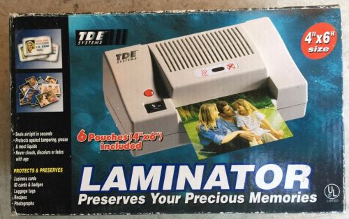 TDE SYSTEMS Laminating Machine 4&#034;x6&#034; Size Laminator