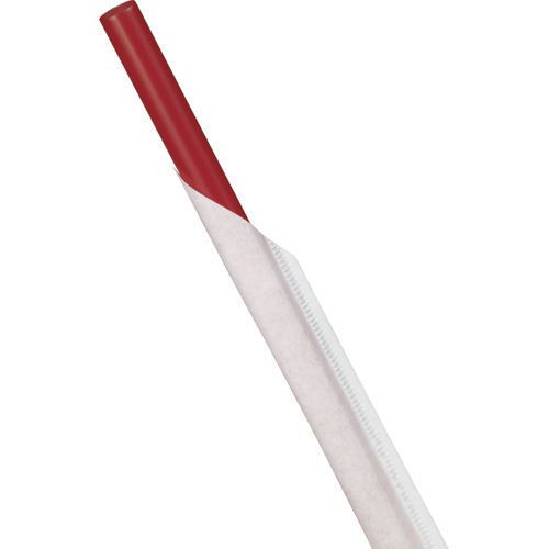 Vital Red 10.25&#034; Wrapped Straw, 500 ct (10652)