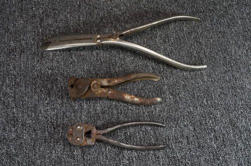 Vintage Wire Cutters And Crimper Set Of 3