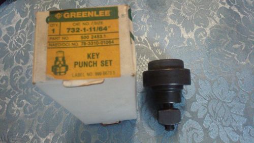 Greenlee Key Punch Set 500 2453.1 (732-1-11/64&#034;)