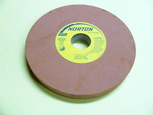 Norton 38a120-q8v 7&#034; x 3/4&#034; x 1-1/4&#034;  straight grinding wheel ... micro-grinding for sale