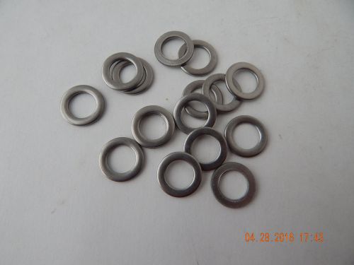STAINLESS STEEL FLAT WASHER. 3/8&#034; I.D. - 5/8&#034; O.D.  25 PCS. NEW