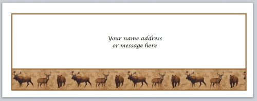 30 Personalized Return Address Labels Hunting Buy 3 get 1 free (bo541)