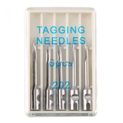 5 x Clothes Regular Standard Price Lable Tag Tagging Gun Tagger Steel Needles K2