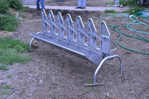 Dairy goat or sheep 6 position stainless steel  headgate  stanchion by coburn for sale
