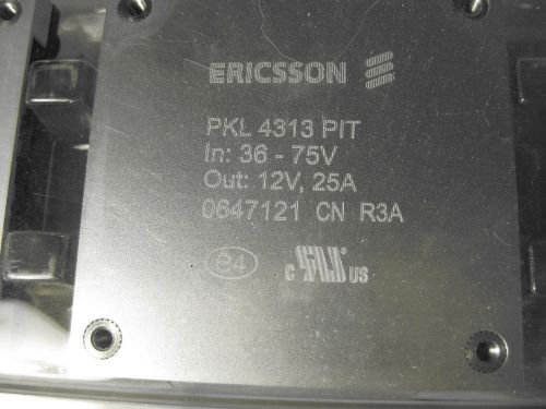 DC to DC Half Brick, Ericsson PKL 4313 PIT,  36v..75v input,   12v @ 25A output