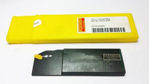 Sandvik qd-ll1g33c25a coro cut off parting blade for qd carbide inserts (o 519) for sale