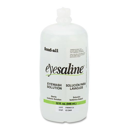 Fendall eye wash saline solution bottle refill, 32-oz, ea - fnd3200045500ea for sale