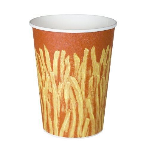 Solo Foodservice SOLO GRS32-00021 Claycoat Paper French Fry Cup, 32 oz.