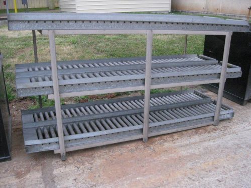 Lot (60) TOTAL FEET of 10&#039; Long x 19&#034;  Wide Roller Conveyor KNOXVILLE TN