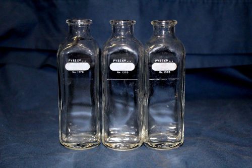 Vintage Pyrex Glass Laboratory Decanter Laboratory Glass Pyrex No. 1370 Set of 3