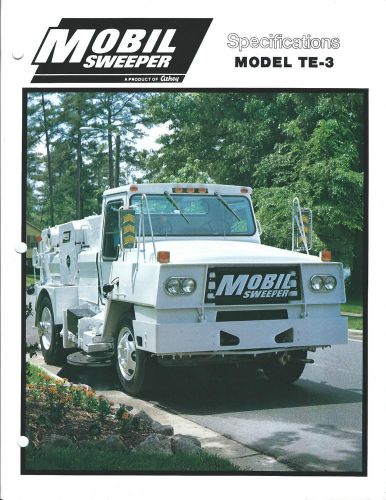 Equipment Brochure - Athey - TE-3 - Mobil Street Sweeper - c1980  (E3134)