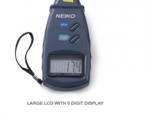 Meter digital, neiko professional laser led contact, frequency gauge tach for sale