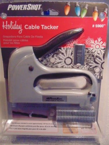 Powershot Model 5900 Holiday Cable Tacker NEW Safe Easy + 50 Fasteners Included