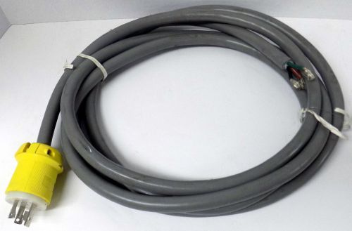 MADISON CSA TYPE ST 3C/10 AWG 600V FT-1 P/N 11F0098 POWER CABLE W/ HUBBELL PLUG