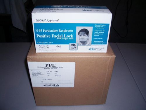N-95 Particulate Respirator - 6 Boxes / CASE / 210 Positive Facial Lock Masks