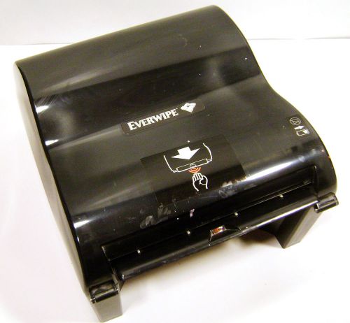Everwipe Touchless Black 10&#034; Paper Towel Dispenser Touch Less Hands Free