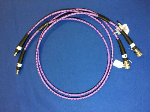 2 Gore Phaseflex EJN01R01060 Microwave Test Cables,N to SMA, 60&#034;, 12.4GHz,Tested