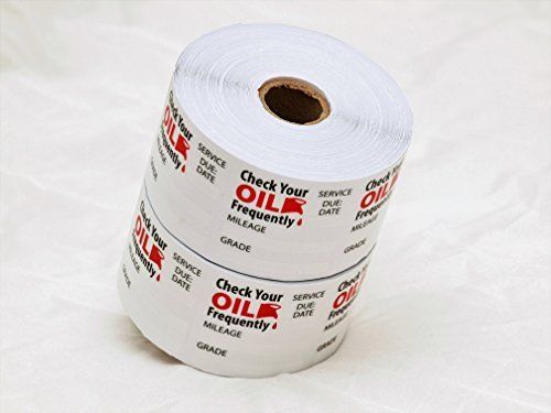 Oil Change Stickers Static Cling 1,000/box