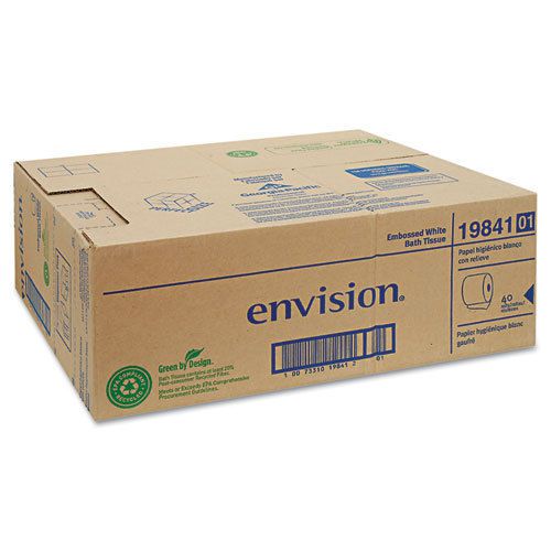 Embossed bathroom tissue, 1-ply. 40 rolls/carton for sale