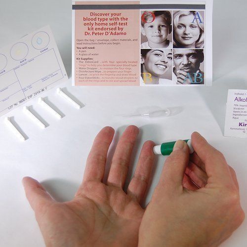 5 Pack Blood Typing Test Kit Eldoncard