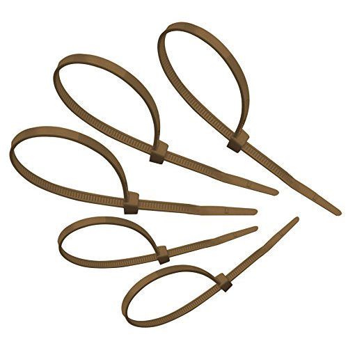 Tach-It 8&#034; x 40 Lb Tensile Strength Brown Colored Cable Tie (Pack of 1000) Sale