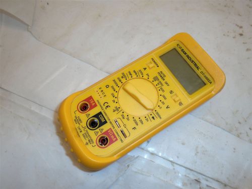 RAM INDUSTRIAL DT-9602-A DIGITAL AC/DC MULTIMETER USED AS IS FREE SHIP IN USA