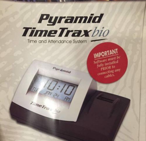 Pyramid TimeTrax Bio Fingerprint Time clock