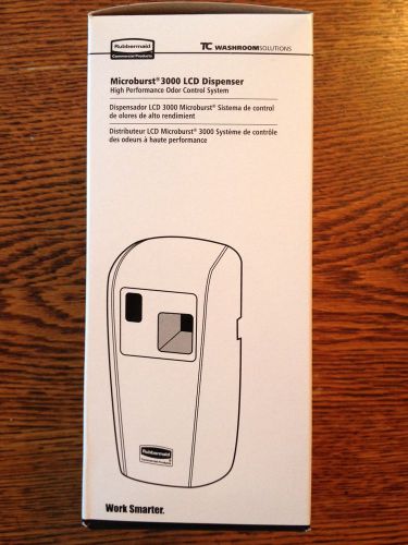 Rubbermaid tc 1793533 microburst® 3000 lcd odor control dispenser - chrome for sale