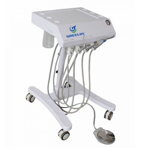 Mobile dental delivery cart  unit work with air compressor+triplex syringe+tubes for sale
