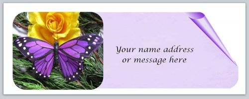 30 Personalized Return Address Labels Butterfly Buy 3 get 1 free (bo832)