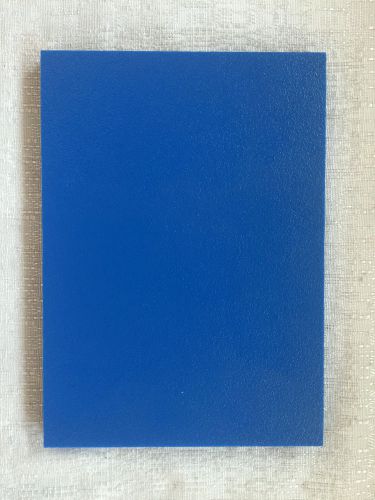 Hdpe (high density polyethylene) plastic sheet 8&#034; x 6&#034; x .5&#034; (blue textured) for sale