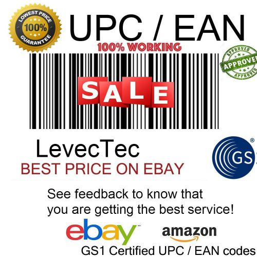 1000 UPC EAN Numbers Barcodes Bar Code Number Amazon Lifetime Guarantee
