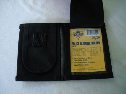 Police ID Badge Holder Cordura Nylon New Belt or Pocket Display