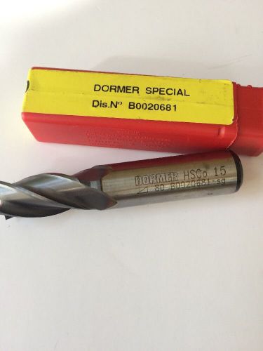 New Dormer Non Center Cutter- Tian Coated- 15mm 4 Flute- B0020681